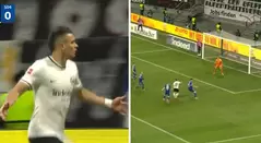 Gol de Santos Borré en el Frankfurt