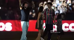 Marcelo en su presentación con Fluminense