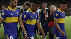 Boca Juniors en un partido del fútbol argentino en 2023