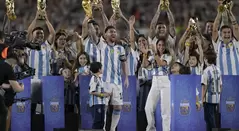 Argentina - Festejo del título de la Copa del Mundo Qatar 2022