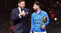 Alejandro Domínguez y Lionel Messi