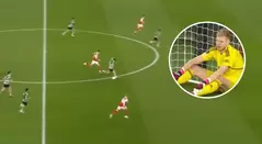 Video del gola de pedro Goncalves con Sporting ante Arsenal
