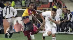 Daniel Cataño en el partido Tolima vs Millonarios