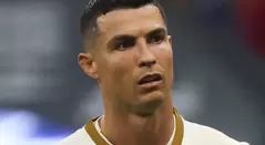 Cristiano Ronaldo en un partido del Al Nassr