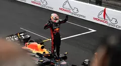 Max Verstappen tras ganar el Gran Premio de Mónaco de Fórmula 1