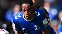 Yerry Mina jugó este domingo su último partido con el Everton en la Premier