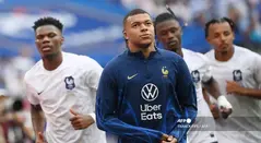 Kylián Mbappé con la Selección de Francia