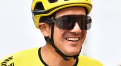 Richard Carapaz en una etapa del Criterium del Dauphiné 2023