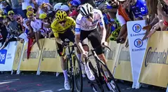 Pogacar y Vingegaard en el Tour de Francia