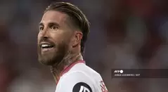 Sergio Ramos con el Sevilla - Champions League