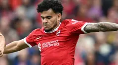Luis Díaz con el Liverpool