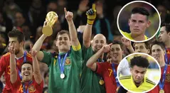 Selección de España - James Rodríguez y Luis Díaz