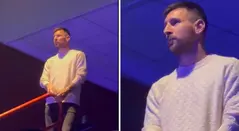 Lionel Messi en concierto de Maluma