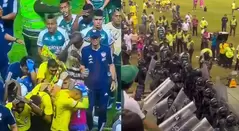 Video: Invasión y disturbios de hinchas en Deportivo Cali vs Junior