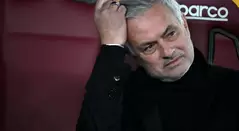 Mourinho cuando era entrenador de la Roma