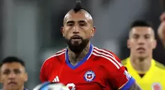 Arturo Vidal con la selección de Chile