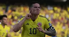James Rodríguez con la selección Colombia