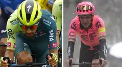 Tirreno Adriático; etapa 5: posición en la general Martínez y Carapaz