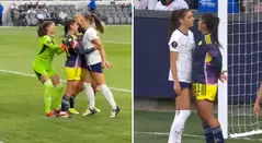 VIDEO: Catalina Usme contra Alex Morgan: dura pelea en la Copa Oro