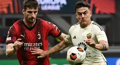 Roma derrotó a Milan en Europa League