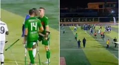 [Video] Final de fútbol de amputados terminó con pelea a muletazos