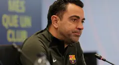 Xavi Hernández, técnico de Barcelona