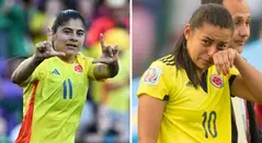 Catalina Usme y Yoreli Rincón en la selección Colombia