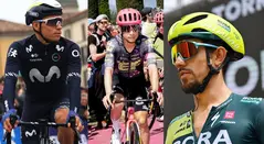 Einer Rubio, Esteban Chaves y Daniel Martínez - Giro de Italia 2024