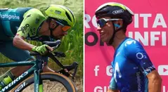 Daniel Martínez y Einer Rubio en el Giro de Italia