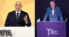 Gianni Infantino y Ramón Jesurún