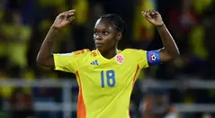 Linda Caicedo con la selección Colombia