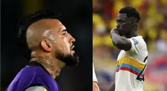 Arturo Vidal y Davinson Sánchez