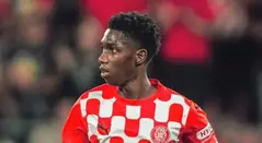 Yaser Asprilla con el GIrona