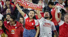Hinchas de Independiente Santa Fe
