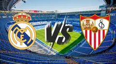 Escudos de Real Madrid vs Sevilla