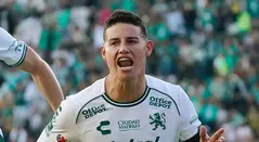 James Rodríguez con Club León