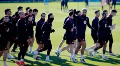 Entrenamiento del FC Barcelona