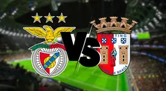 Benfica y Sporting Braga se enfrentan por un cupo a la final de la Liga de Portugal 
