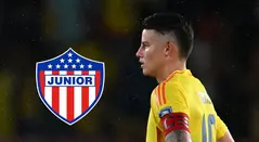 James Rodríguez y Junior