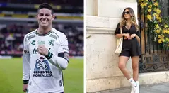 James Rodríguez y Luisa Duque, futbolista y modelo colombiana