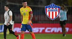 James Rodríguez y Junior