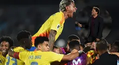 Richard Ríos y Néstor Lorenzo en Selección Colombia 