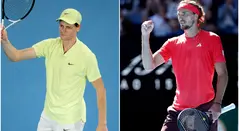 Jannik Sinner y Alexander Zverev