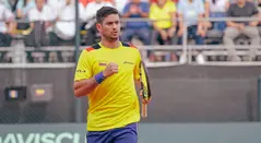 Nicolás Mejía en la Copa Davis