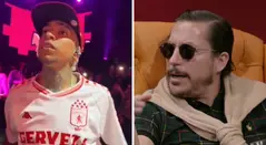 Pirlo, cantante colombiano, y Alejandro Riaño