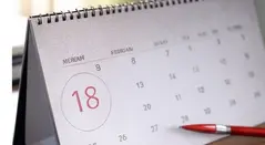 Calendario 18 de febrero