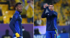 Jhon Jader Durán y Cristiano Ronaldo, futbolistas