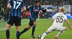 Juan Cuadrado en Champions League con Atalanta