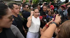 Luisa González, candidata presidencial en Ecuador