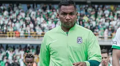 Alfredo Morelos en partido de Nacional